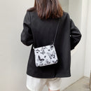 Retro Women Butterfly Plaid Pattern Shoulder Messenger Bag Ladies Small Handbags