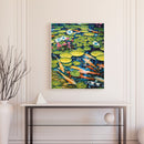 Lotus Pond Carp Oil Paint By Numbers DIY Home Decoration Kit Gift Wall Pictures