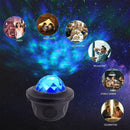 1X LED Galaxy Star Moon Cloud Projector Night Light Wave Lamp Starry Remot A9T6
