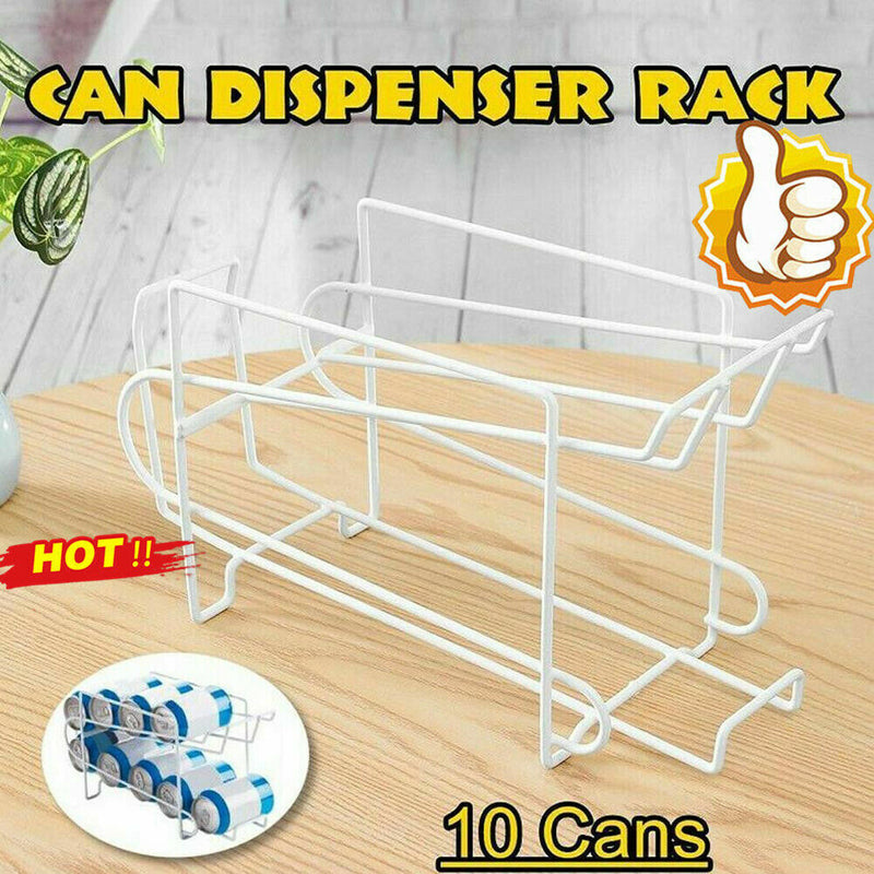 Food Tin Can & Drink Dispenser Kitchen Cupboard Fridge Rack Storage NICE D0B4