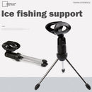 Folding Fishing Pole Tripod Holder Stand Fishing Tackle Ice Fishing Rod Bracket