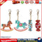 4pcs DIY Full Drill Special Shaped Diamond Painting Horse Candy Keychains Newly