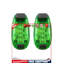 LED Safety Light Warning Flashing Light with 3 Light Modes 2 Pack (Green)