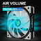 COOLMOON CPU Cooler 3 Pin ARGB FDB Bearing PWM PC Quiet Cooling Fan (Black)