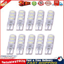 10pcs T10 5630 W5W Silica Gel 6MSD LED Car Interior Light Reading Bulbs Newly