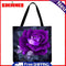 MOTINGDI CAR Women's Purple Rose Shopping Bag Large Capacity