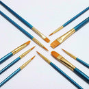 10Pcs Art Paint Brush Artist Brushes Set Fine Pointed For Water caca Color. M8K7