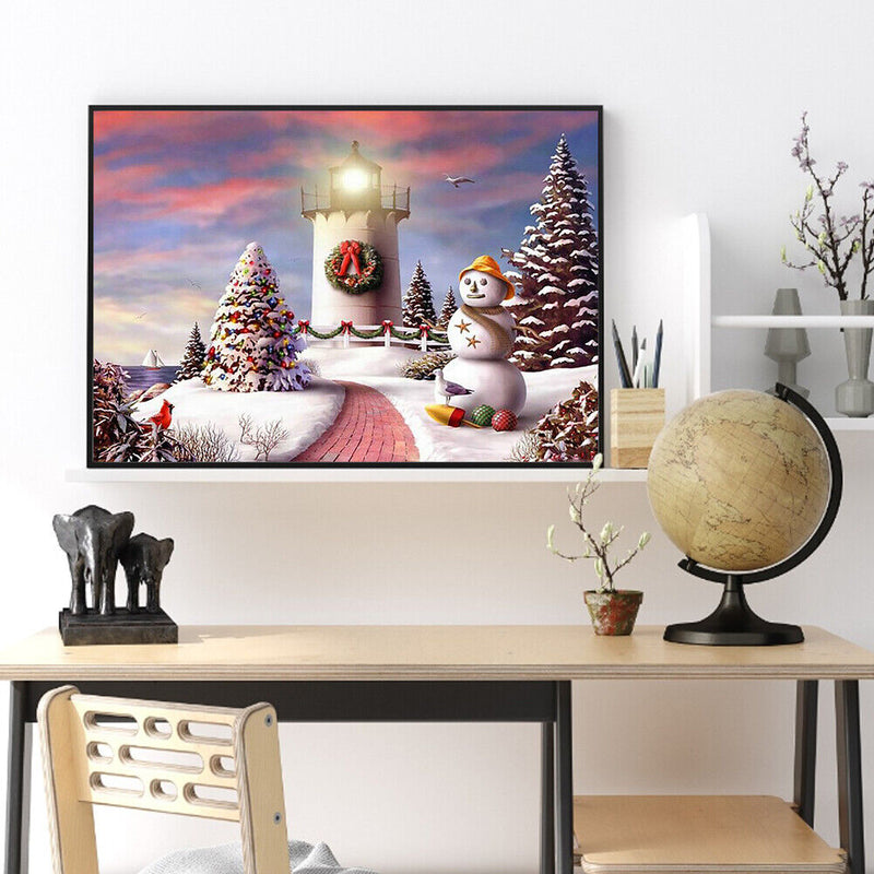 Lighthouse 50x40cm Oil Paint By Numbers Picture DIY