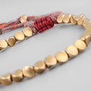 Handmade Jewelry Women Mens Bracelets Copper Beads Lucky Rope Braided Bangles