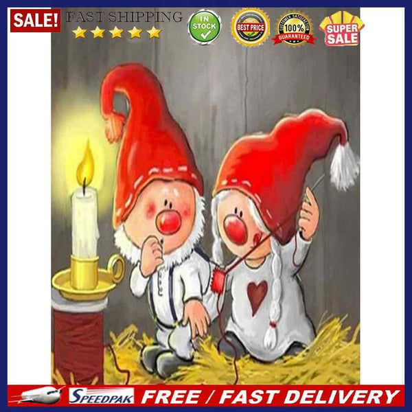 40x50cm Paint By Numbers Gnome Oil for Adults Children Room Home Wall Decor Gift