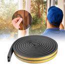 5pc Self-adhesive Soundproofing Anti Collision Windows Seal Strip (5m Black