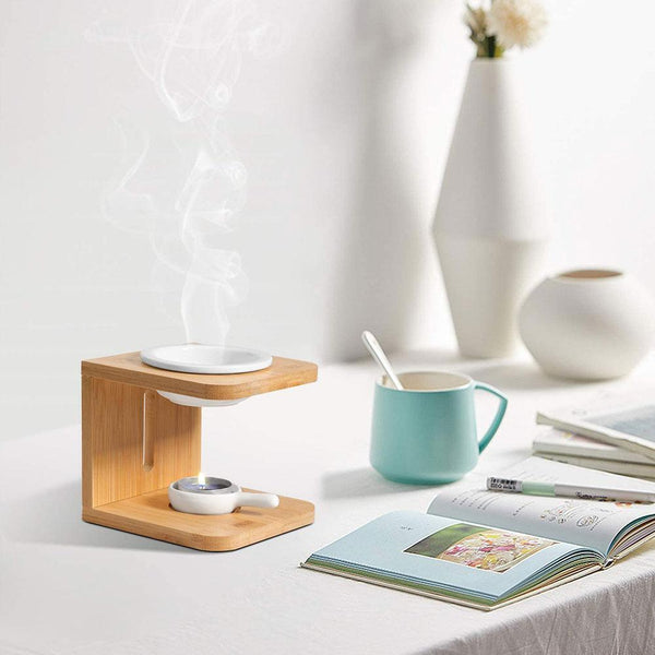 1X Ceramic Aroma Burner Essential Oil Burner Aromatherapy Candle M2W2