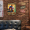 Metal Sign Tin Sign Man Playing Guitar Tin Plate Art Wall Poster Decor