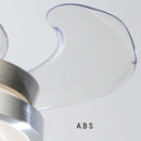 Reversible Blades 3 Speed White Modern with Light & Beech Ceiling Fan Light