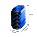2x Rubber Fishing Reel Grip Non-Slip Protective Wheel Handle Cover (Blue)
