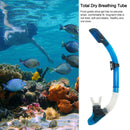 Diving Snorkel Full Dry Underwater Breathing Tube Snorkeling Gear (Blue) Newly