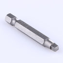 3pcs 50mm 1/4 Inch Metal Magnetic Square Head Screwdriver Bits Hand Tools