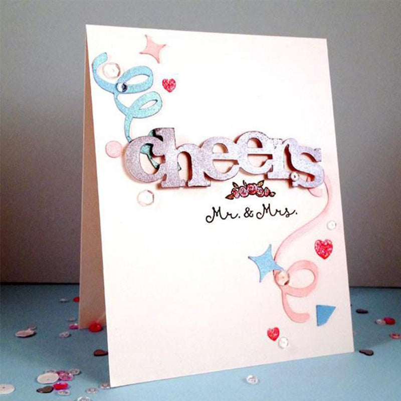 Letter cheers Cutting Dies Embossing Stencil for DIY Scrapbooking Craft
