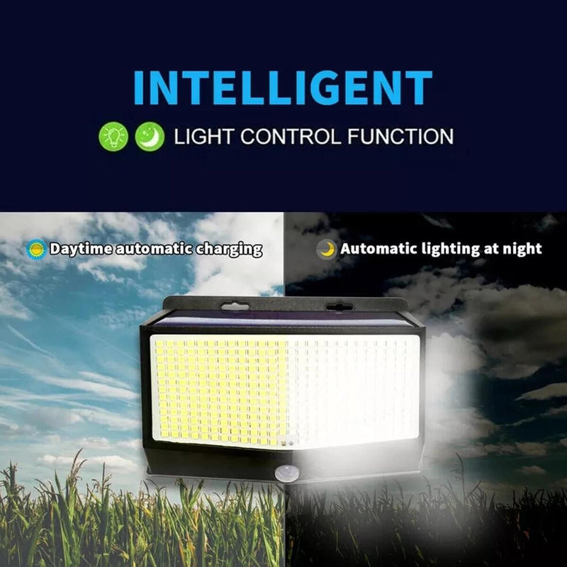 468LED Solar Power Light PIR Motion Sensor Lamp Outdoor Wall Garden Lamp FAST~