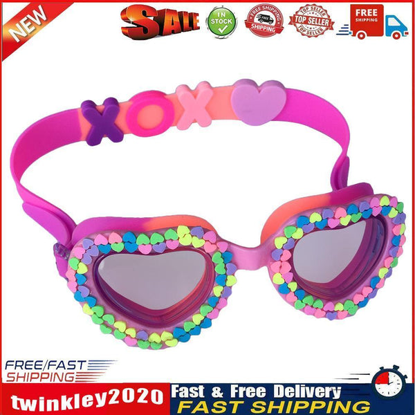 Childrens Swimming Goggles Cartoon Waterproof Anti Fog Eyewear Glasses (A) Newly