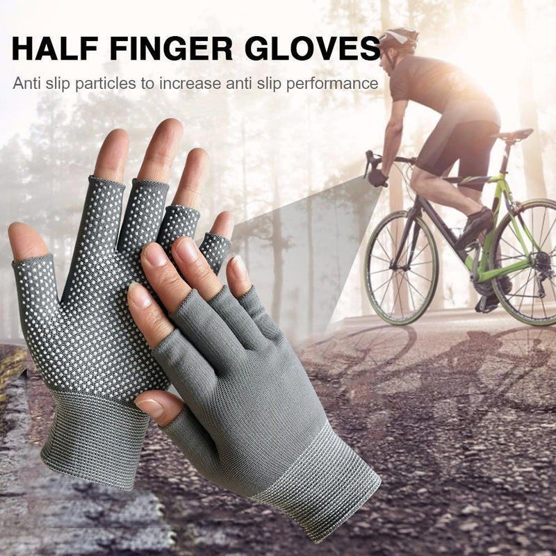 10 pcsFingerless Outdoor Bicycle Anti-skid Half Finger Fishing Gloves