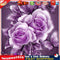 Rose 5D Diamond Painting Embroidery DIY Craft Cross Stitch Decor(Burgundy Newly