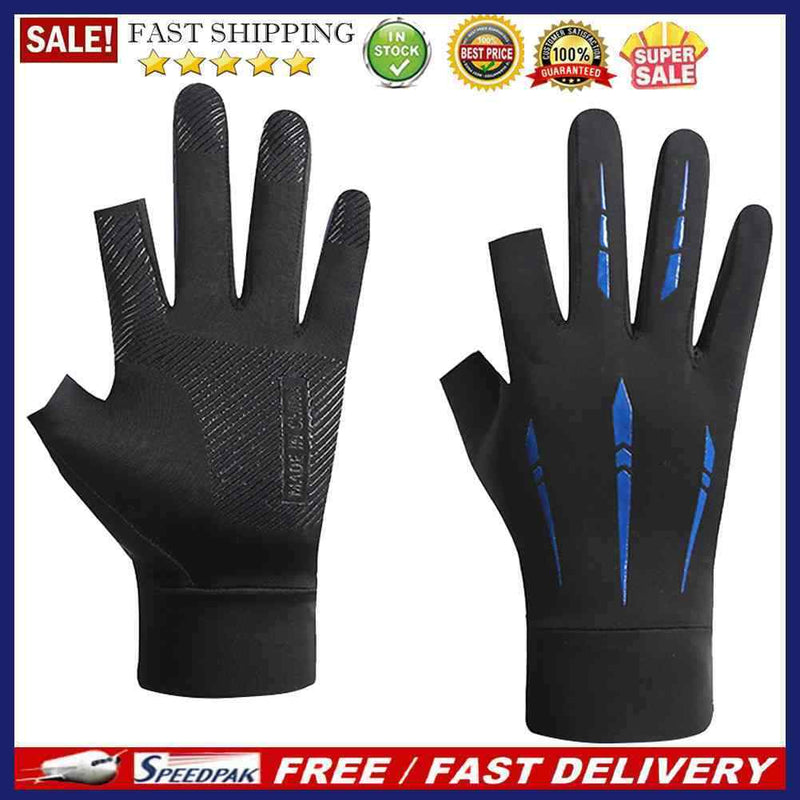 Fitness Women Men Gloves Breathable Two Finer Cuts Fishing Bicycle Bike Glove