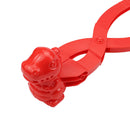 Dinosaur Snowball Maker Clip Outdoor Winter Snow Sand Mold Fun Toys (Red) Newly