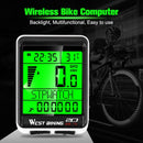 West Biking Bicycle Waterproof Stopwatch Speedometer Cycling Odometer w/Backlit
