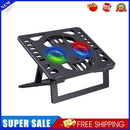 Multifunction Adjustable RGB Laptop Holder Dual Fan Phone Holder Cooling St