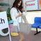 4pcs/set Shoulder Handbags Leather Women Crossbody Clutch Card Bags (Grey)