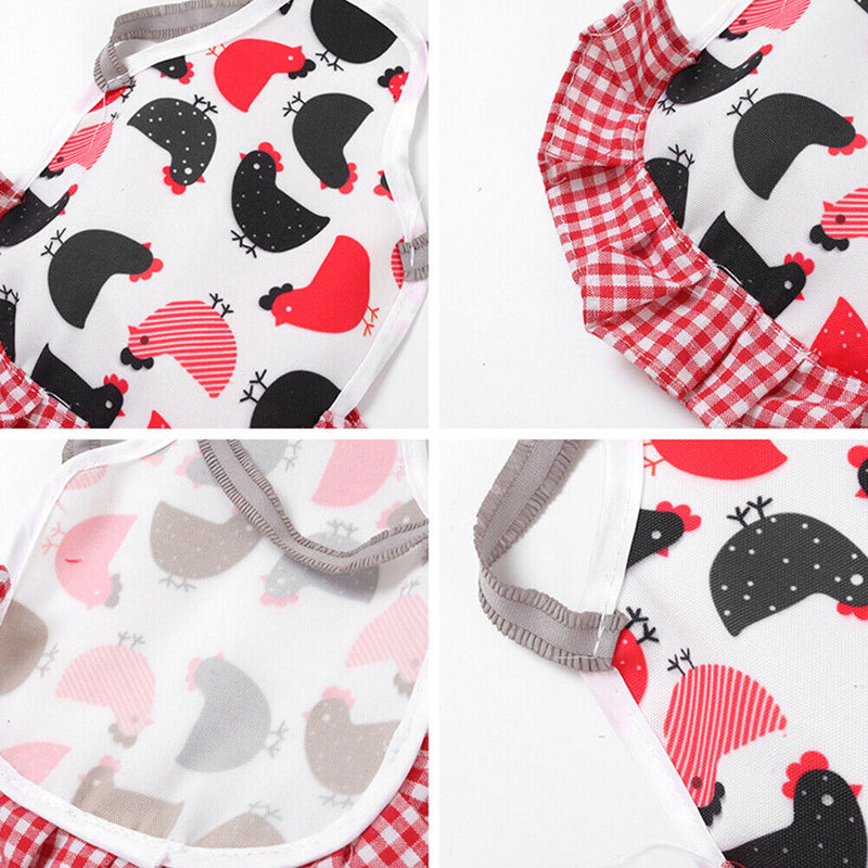 Pet Feather Protector Cloth Elastic Cock Pattern Back Wing Protector (B) Newly