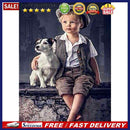 5D DIY Diamond Painting Animal Boy Full Drill Rhinestone Art Picture Embroi