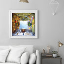 Full Embroidery Four Seasons DIY Cross Stitch Kits Stamped 11CT Needlework
