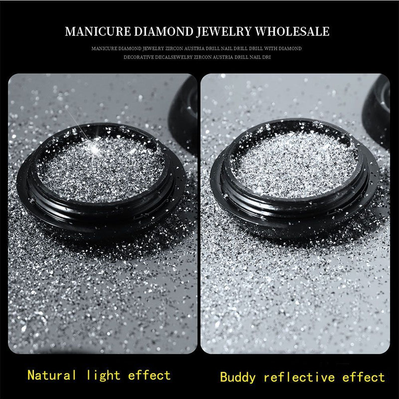 Woman Easy To Use Crystal Fashion Reflective Nail Diamonds Strobe Buddy