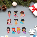 Girls Full Drills Round Diamond Painting Embroidery Double Side Stickers Cartoon