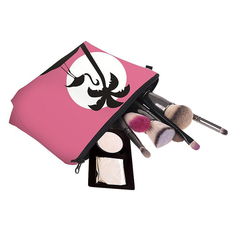 Women Cute Bird Print Cosmetic Bags Travel Makeup Organizer Clutch (51068)