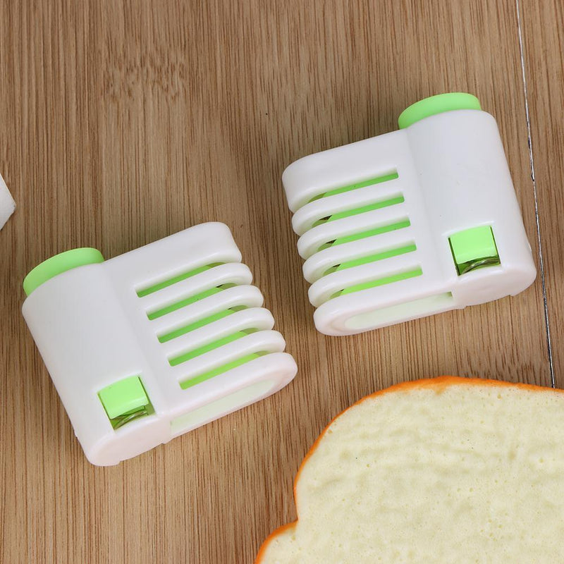 2pcs 5 Layers Adjustable DIY Cake Slicer Bread Cutter Home Bake Tool(Green)