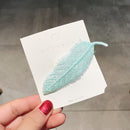 Simple Leaf Hair Clip Women Girls Korean Elegant Hairpins Headwear Bars