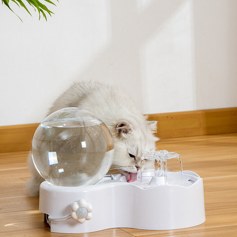 Automatic Cat Water Fountain Auto Flow Water Drinker Pet Water Dispenser