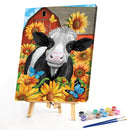 Farm Animal Oil Paint By Numbers Kit DIY Acrylic Painting on Canvas Frameless