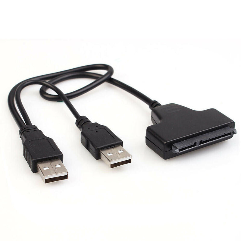 USB 2.0 to 2.5inch HDD 7+15pin SATA Hard Drive Cable Adapter for SATA SSD & HDD