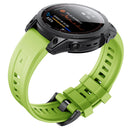 26mm Silicone Strap for Garmin Fenix 7X/6X/5X/5X Plus/3 Sport Watch (Green)