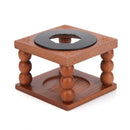 Wooden Wax Seal Stamp Retro Fire Warmer Melting Copper Waxing Furnace Stamp Tool