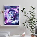 DIY Digital Oil Painting By Numbers Lion Acrylic Color Drawing Canvas Wall Ar