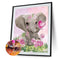 DIY Elephant Partial Special Shape Drill Diamond Painting Picture (YX306) Newly