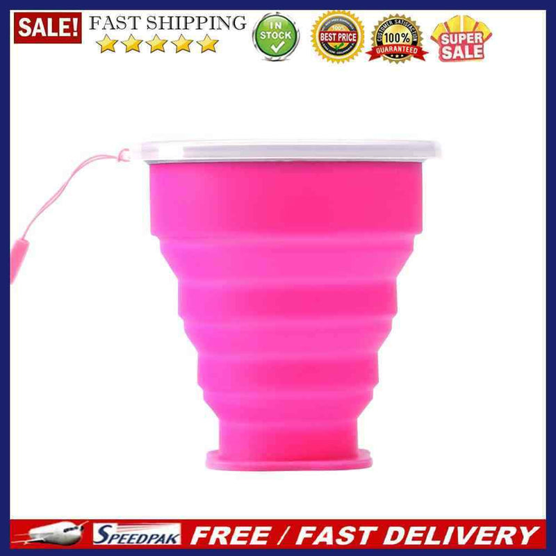 Multi-purpose Silicone Cup Outdoor Camping Drinking Mug Collapsible Water Cups