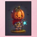 11CT 3 Beach Full Embroidery Pumpkin Cotton Print Cross Stitch Home Decoration