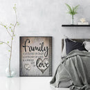 Full Cross Stitch 11CT Family Love Counted Embroidery DIY Home Decoration Gifts