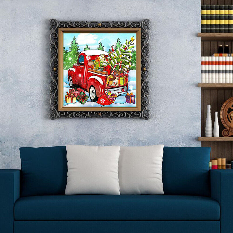 Gift Car Oil Paint by Numbers Hand Painted Frameless Picture Home Ornament Kit